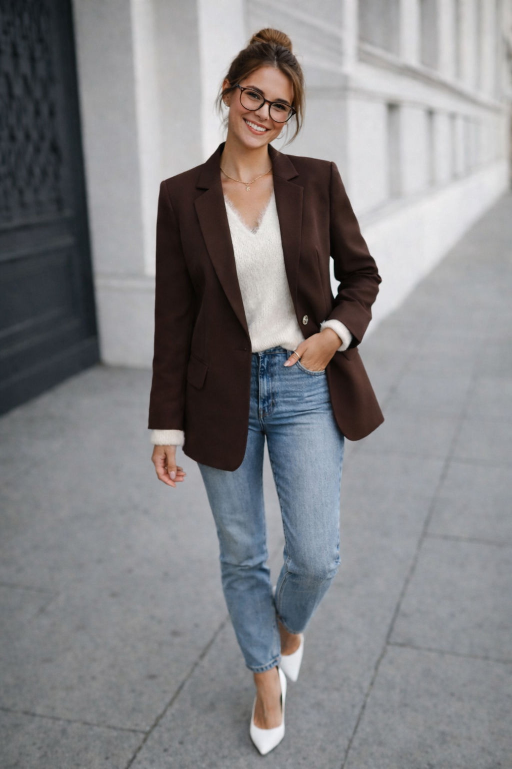 Veste blazer uni