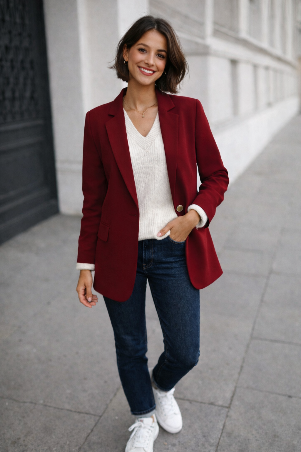 Veste blazer uni