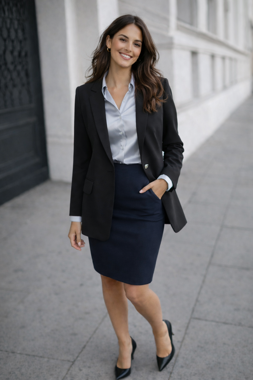 Veste blazer uni