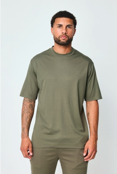 T shirt uni col rond